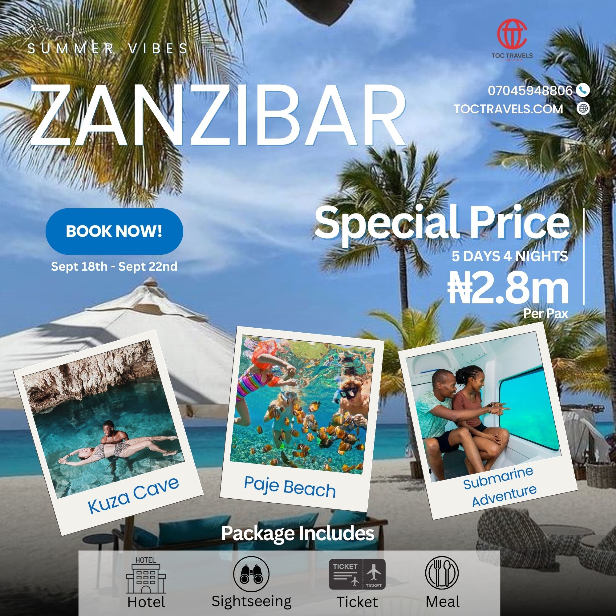 ZANZIBAR TOUR PACKAGE