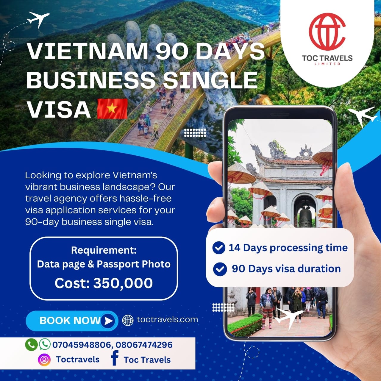 VIETNAM 90-DAYS BUSINESS VISA