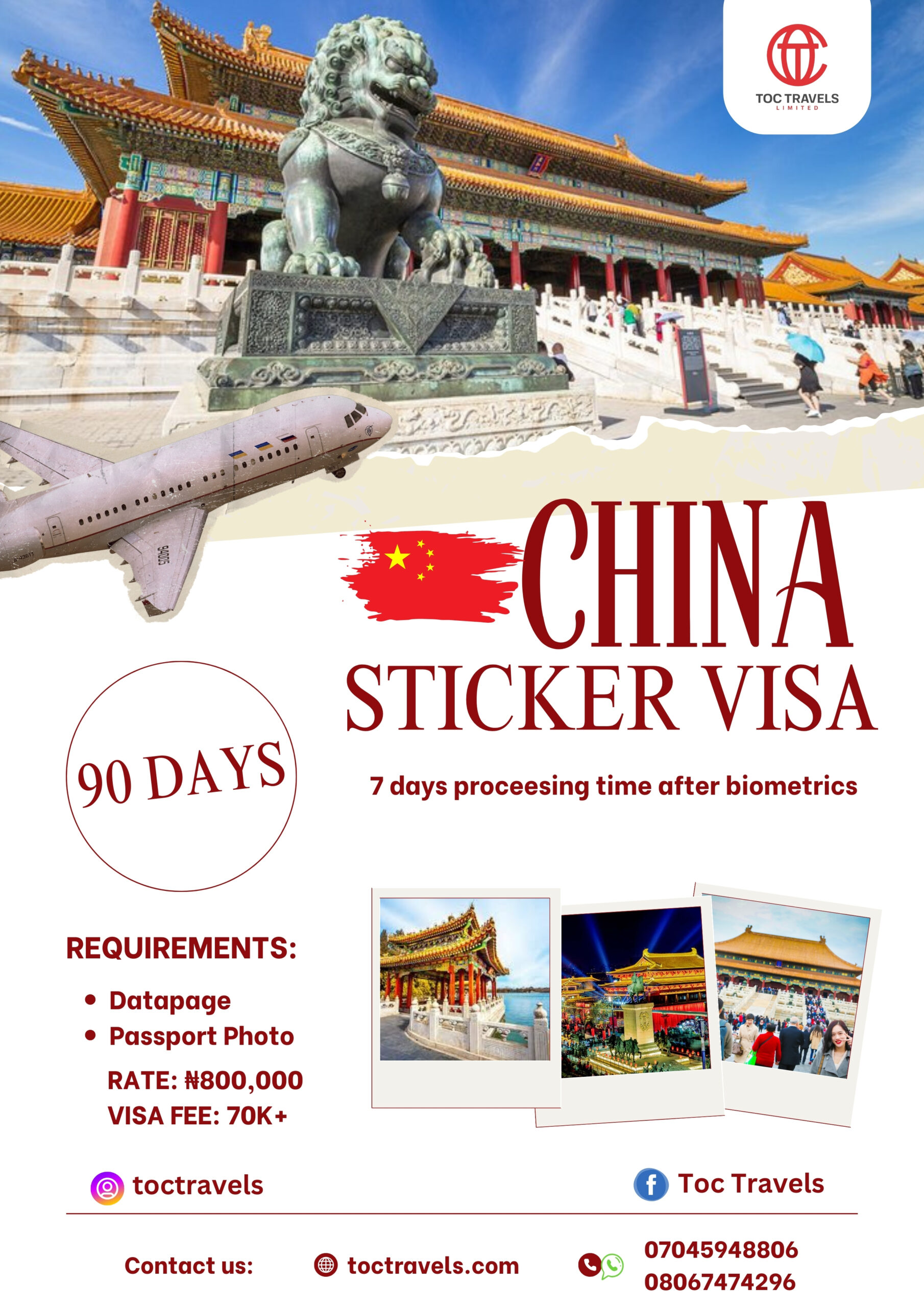 APPLY FOR CHINA STICKER VISA