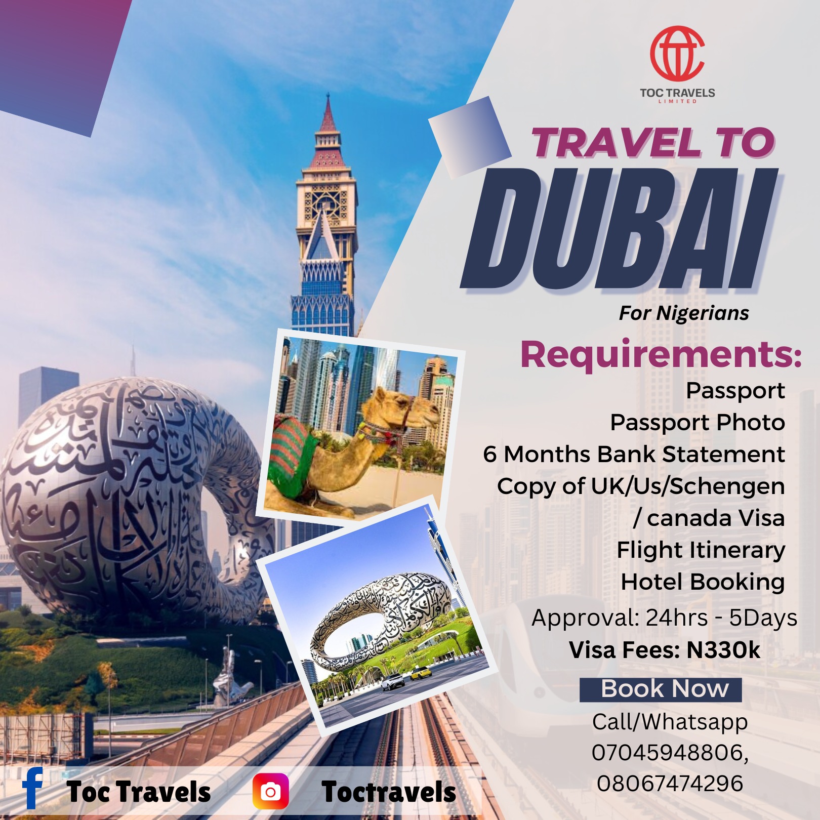 APPLY FOR DUBAI VISA (FOR NIGERIANS)